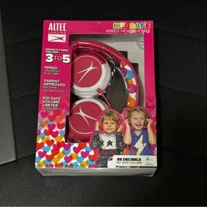NIB Altec Lansing Kid Safe Wired Headphones - Pink